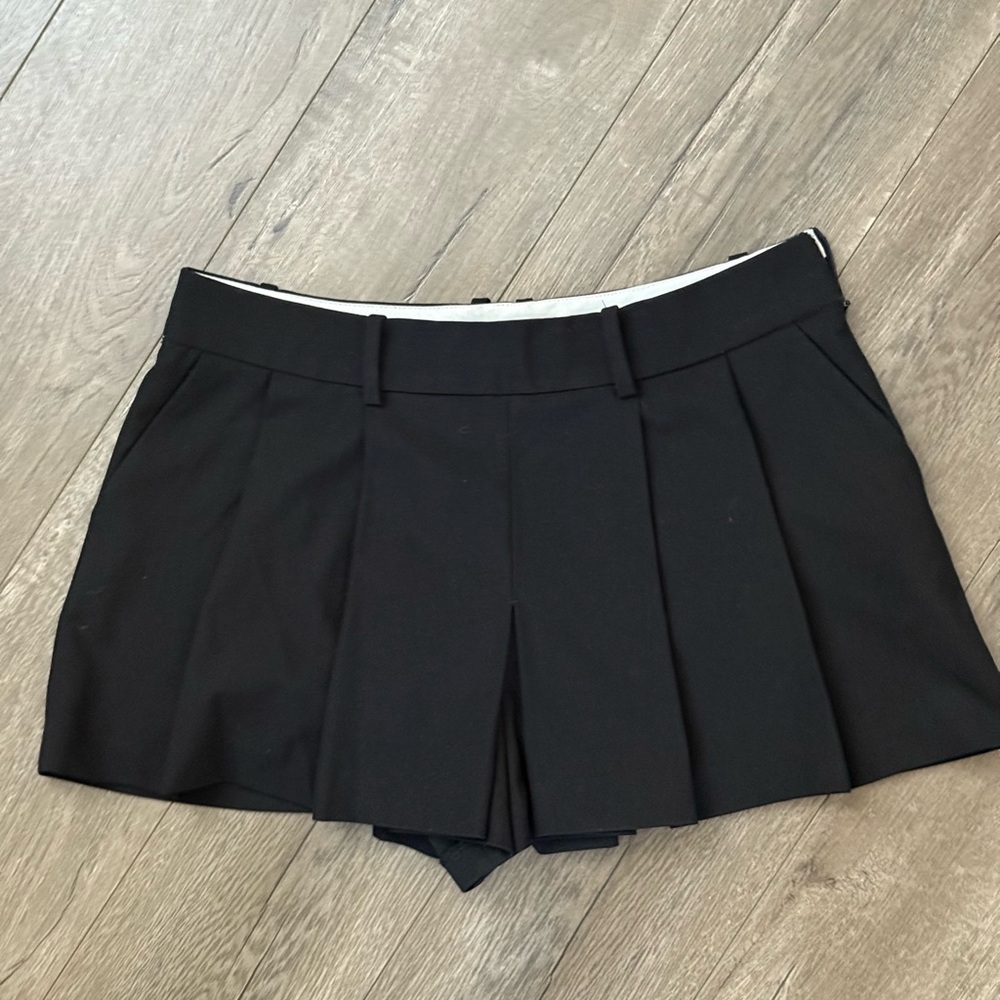 Zara Black Women's Pleated Shorts